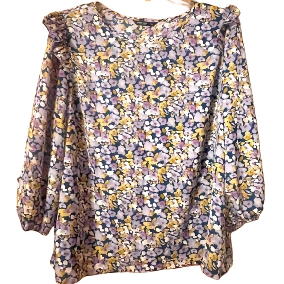 1XL Floral Blouse - Picture 1 of 8